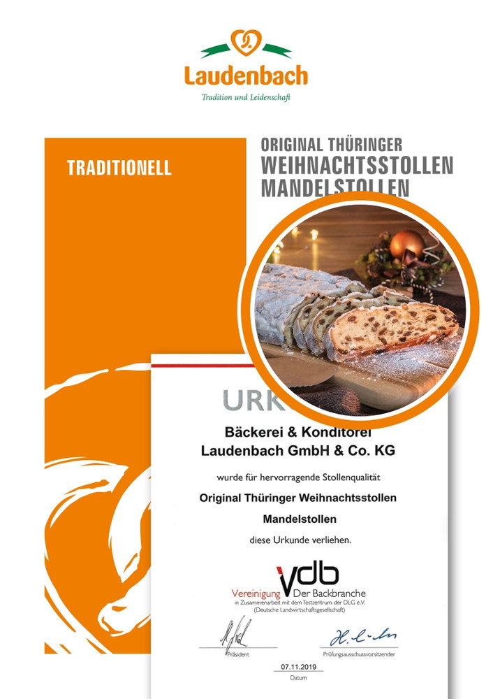 Original Thüringer Mandelstollen, ungebuttert